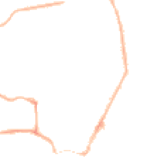 Night-time road noise heatmap for YO15 2EB