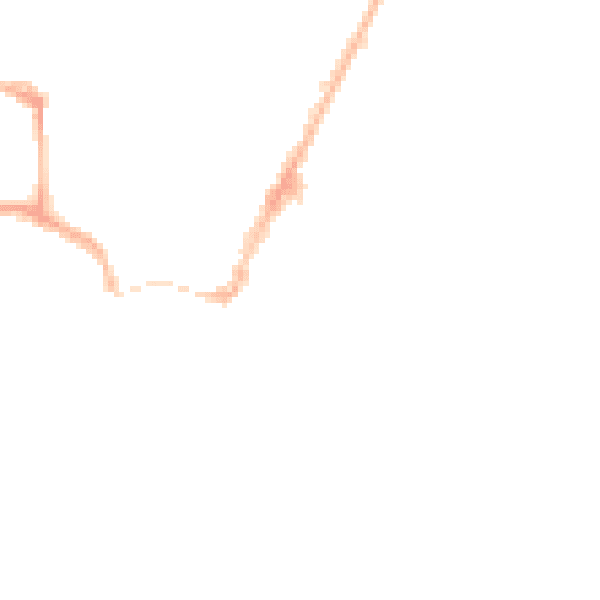 Night-time road noise heatmap for YO15 2NU