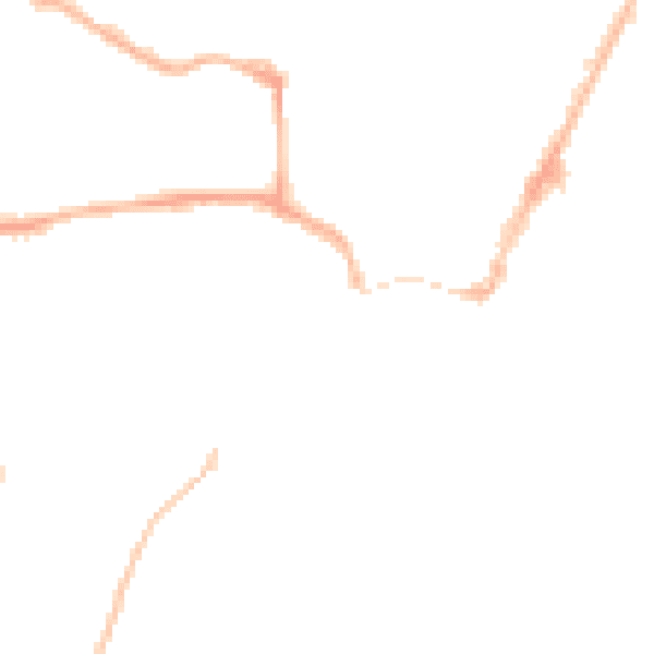 Night-time road noise heatmap for YO15 3AU