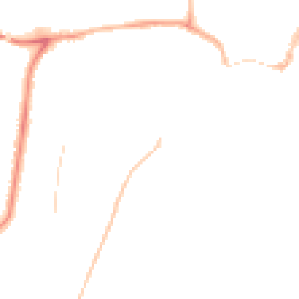 Night-time road noise heatmap for YO15 3BZ