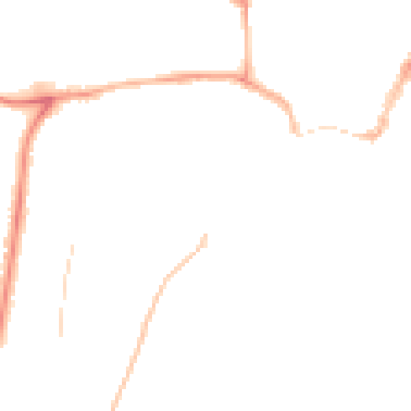 Night-time road noise heatmap for YO15 3DD