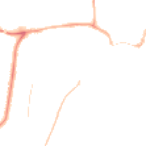 Night-time road noise heatmap for YO15 3DU