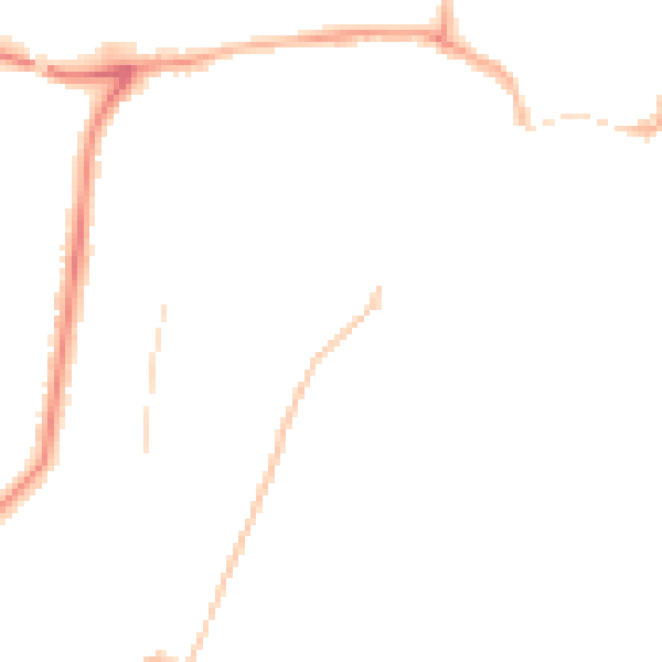 Night-time road noise heatmap for YO15 3JL