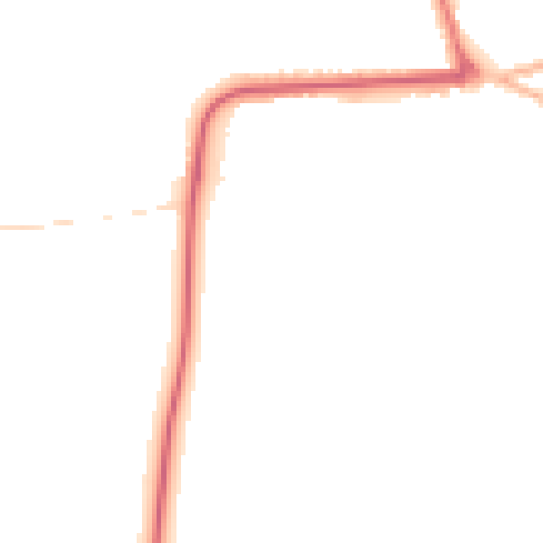 Night-time road noise heatmap for YO16 4BA