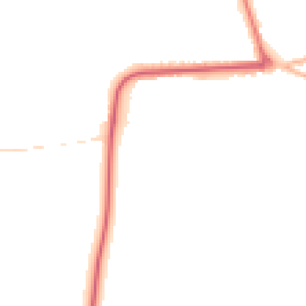 Night-time road noise heatmap for YO16 4BB