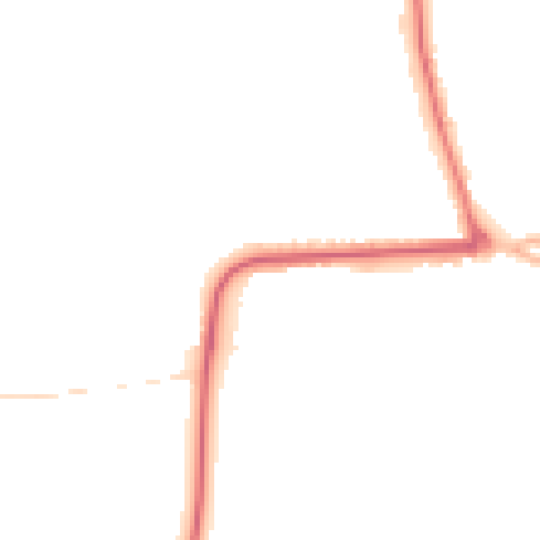 Night-time road noise heatmap for YO16 4BH