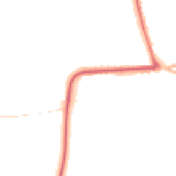 Night-time road noise heatmap for YO16 4BL