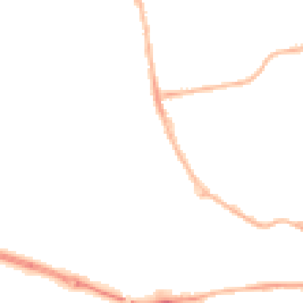 Night-time road noise heatmap for YO16 4EP
