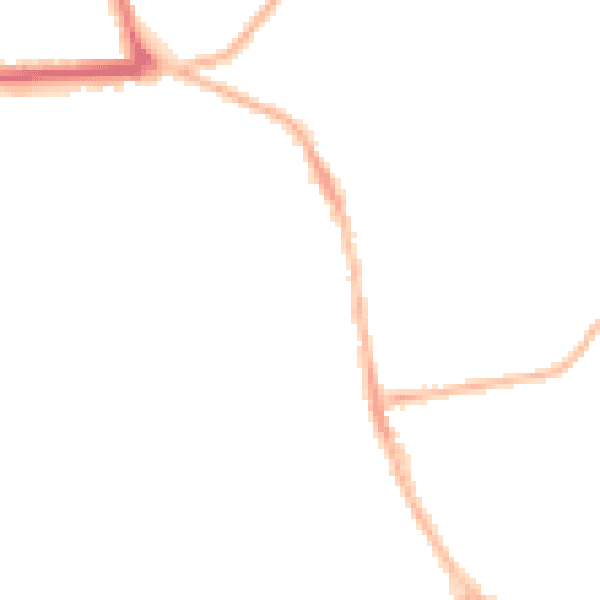 Night-time road noise heatmap for YO16 4ET