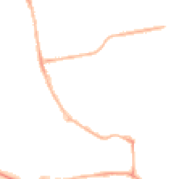 Night-time road noise heatmap for YO16 4JR