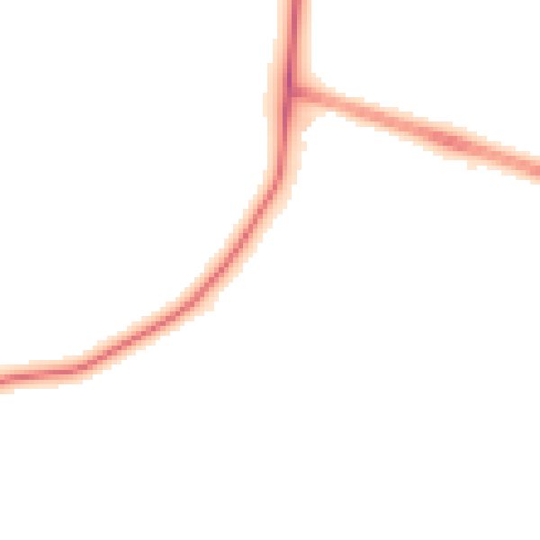 Night-time road noise heatmap for YO16 4RF