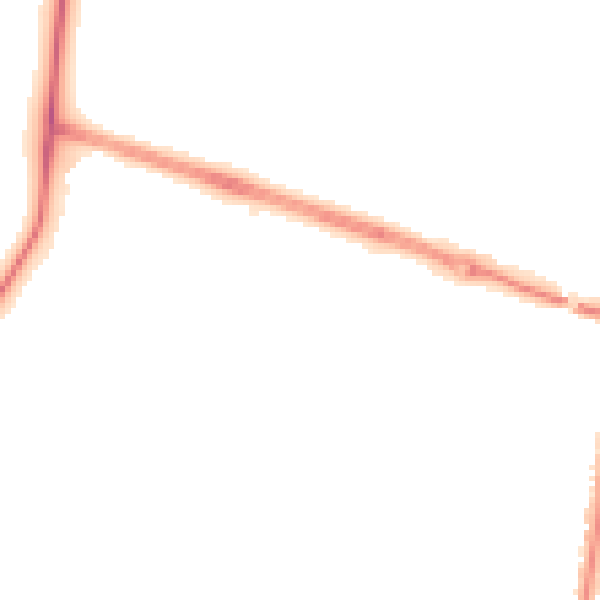 Night-time road noise heatmap for YO16 4TJ