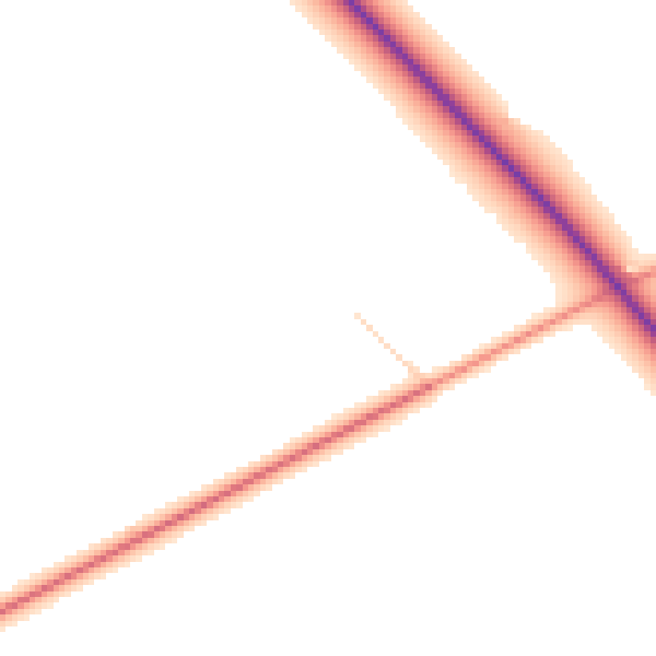 Daytime road noise heatmap for YO16 4UB
