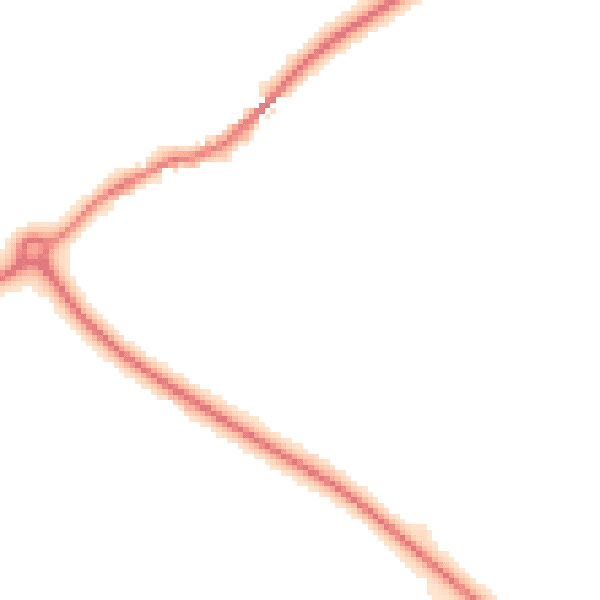 Night-time road noise heatmap for YO16 4UX