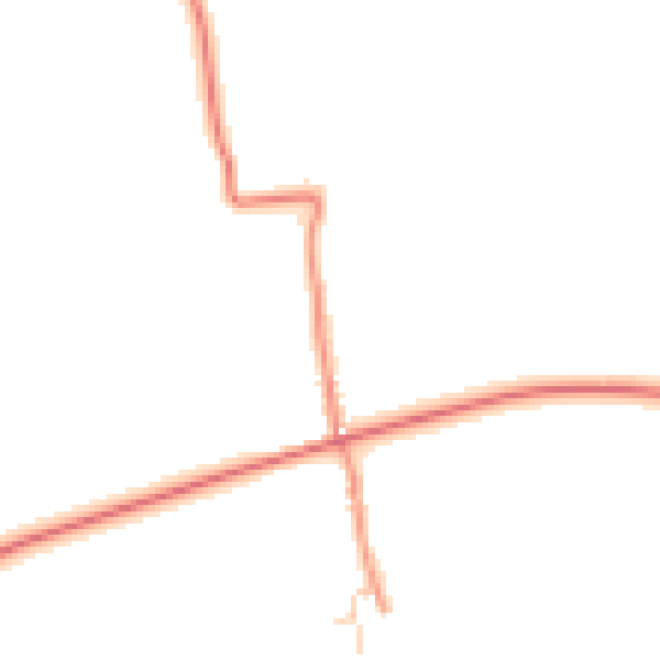 Daytime road noise heatmap for YO16 4XL