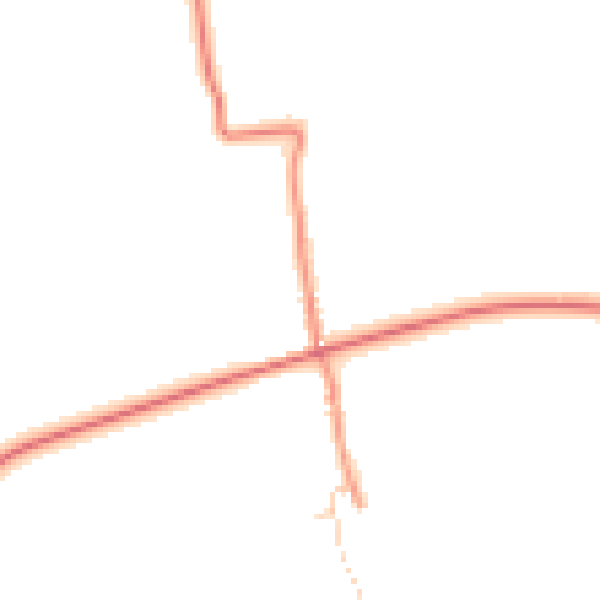 Daytime road noise heatmap for YO16 4XN