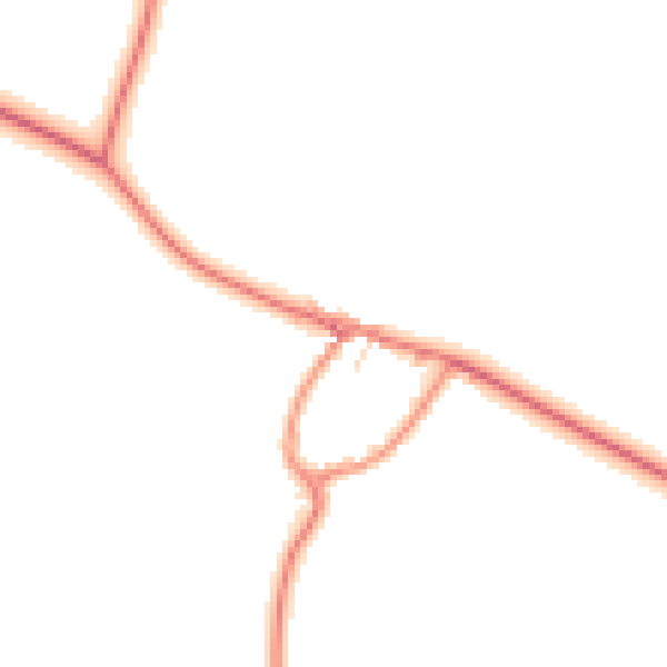 Daytime road noise heatmap for YO16 4XY