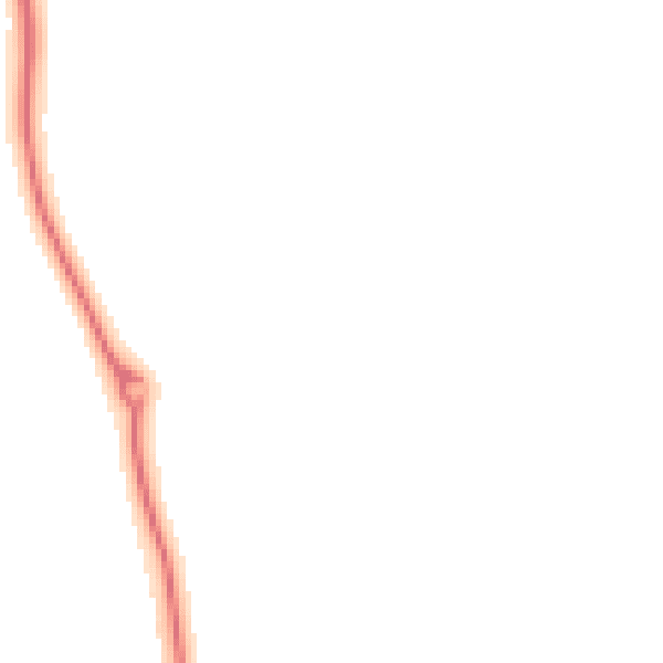 Night-time road noise heatmap for YO16 6AE