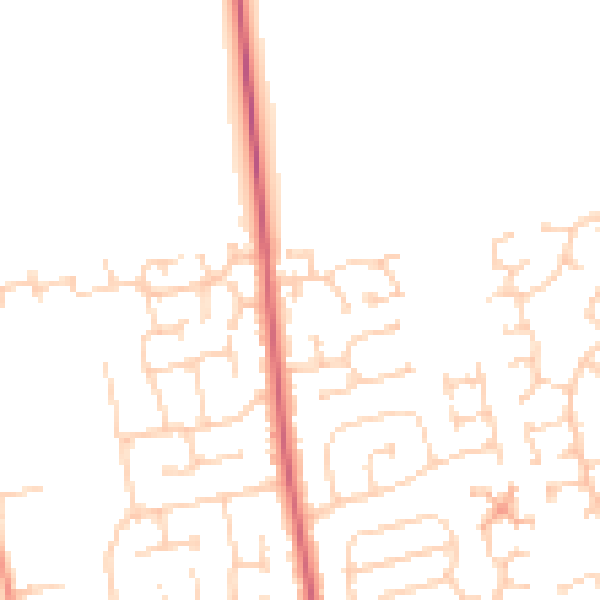 Daytime road noise heatmap for YO16 6HQ