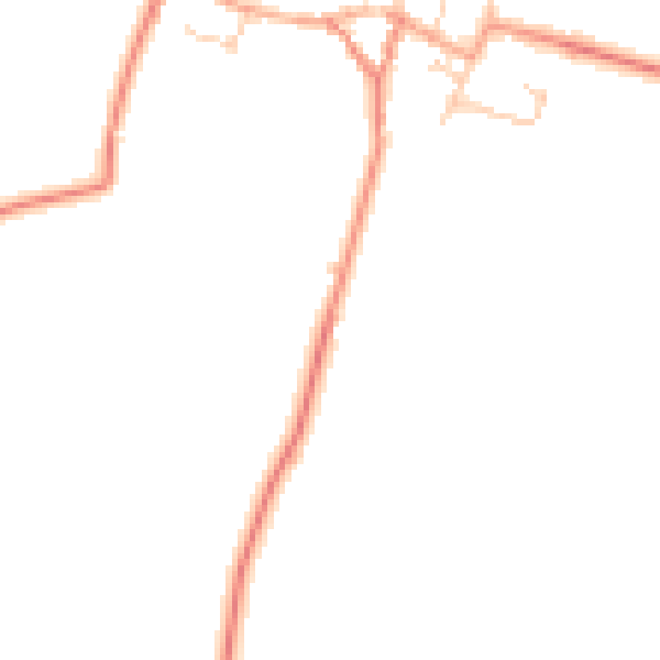 Daytime road noise heatmap for YO16 6XE