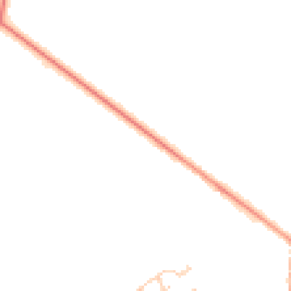 Daytime road noise heatmap for YO16 6YG