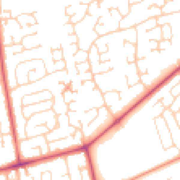 Daytime road noise heatmap for YO16 6YY