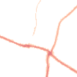 Night-time road noise heatmap for YO18 7AA