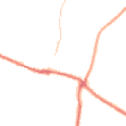 Night-time road noise heatmap for YO18 7AE