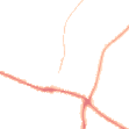 Night-time road noise heatmap for YO18 7AJ