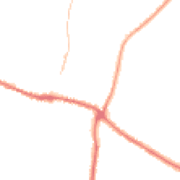 Night-time road noise heatmap for YO18 7AL
