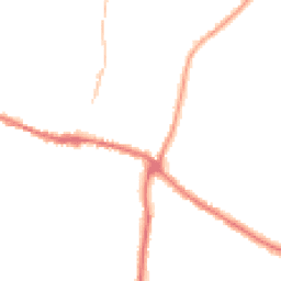 Night-time road noise heatmap for YO18 7AN