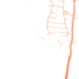 Daytime road noise heatmap for YO18 7AR