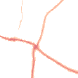 Night-time road noise heatmap for YO18 7AS