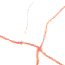 Night-time road noise heatmap for YO18 7AU