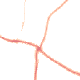 Night-time road noise heatmap for YO18 7AW