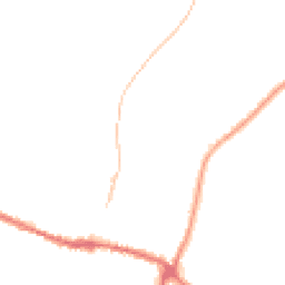Night-time road noise heatmap for YO18 7AX
