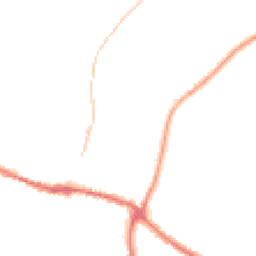 Night-time road noise heatmap for YO18 7BD