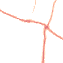 Night-time road noise heatmap for YO18 7DA