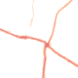 Night-time road noise heatmap for YO18 7DG