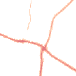 Night-time road noise heatmap for YO18 7DQ