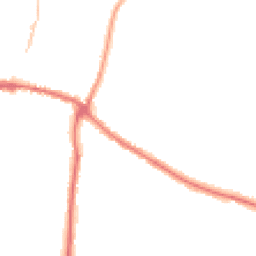 Night-time road noise heatmap for YO18 7DT