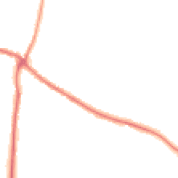 Night-time road noise heatmap for YO18 7EA