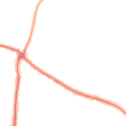 Night-time road noise heatmap for YO18 7JE