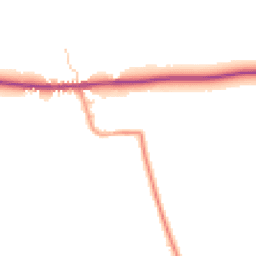 Daytime road noise heatmap for YO18 7LD