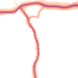 Daytime road noise heatmap for YO18 7PH