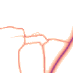 Daytime road noise heatmap for YO18 7PX