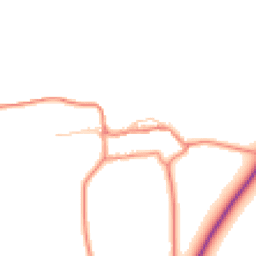 Daytime road noise heatmap for YO18 7PY