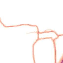 Daytime road noise heatmap for YO18 7PZ