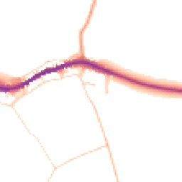 Daytime road noise heatmap for YO18 7QR