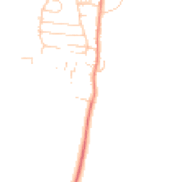 Daytime road noise heatmap for YO18 7SE